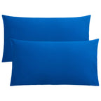 FLXXIE Pillow Cases Queen, Soft Microfiber Pillow Covers with Envelope Closure, Wrinkle Resistant Pillowcases, 2 Piece Set, 20x30, Black