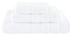 American Soft Linen Luxury Hand Towels for Bathroom, 100% Cotton Turkish 4 Piece Hand Towel Set, 600 GSM Hand Face Towels for Kitchen, White Hand Towels