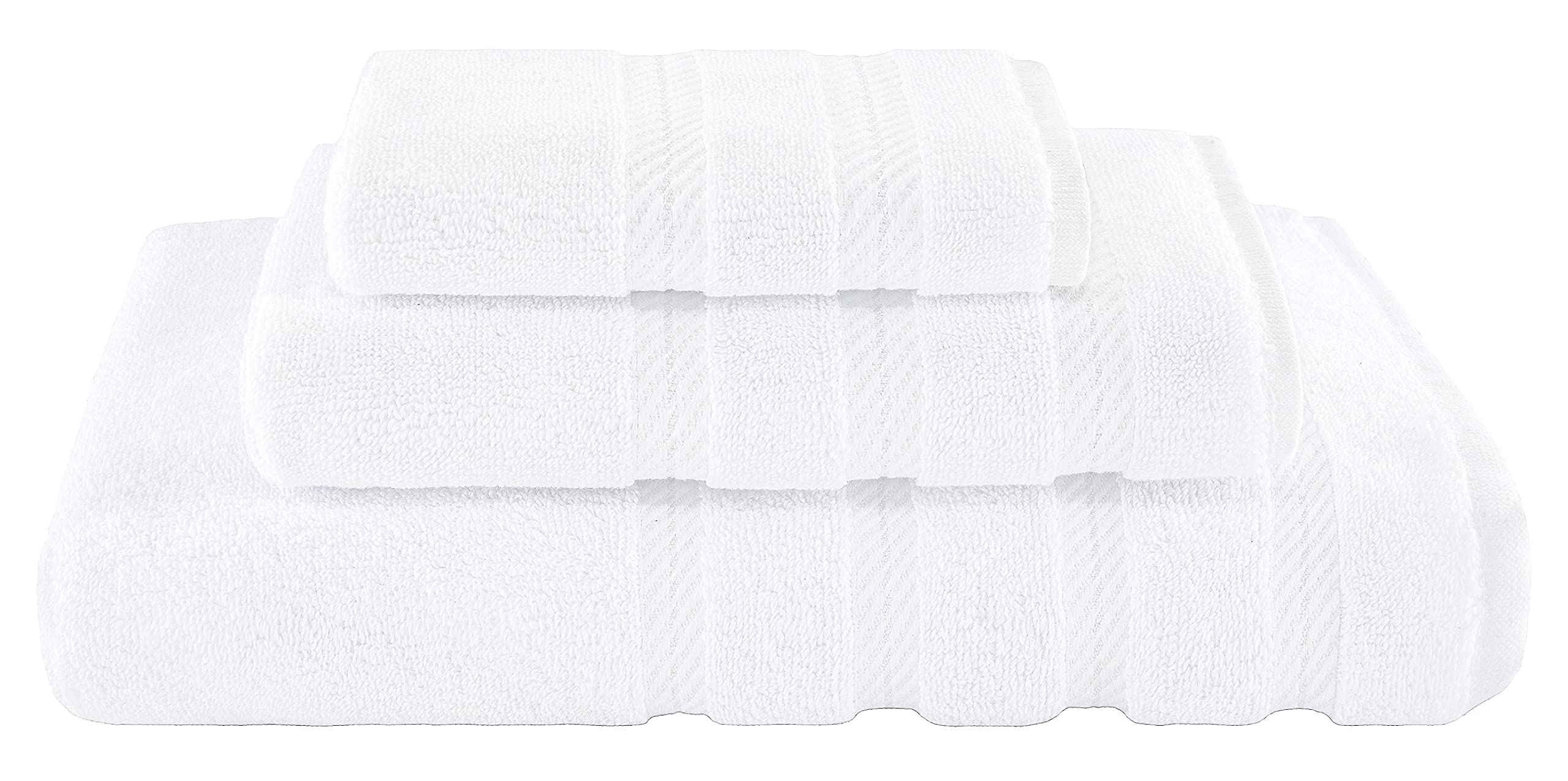 American Soft Linen Luxury Hand Towels for Bathroom, 100% Cotton Turkish 4 Piece Hand Towel Set, 600 GSM Hand Face Towels for Kitchen, White Hand Towels