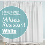 BigFoot Clear Shower Curtain - 72x72 Odorless Plastic with Magnets, Washable Long Bathroom Curtain - Premium PEVA Waterproof Bath Curtain, Rust-Proof Bathroom Essentials