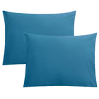 FLXXIE Pillow Cases Queen, Soft Microfiber Pillow Covers with Envelope Closure, Wrinkle Resistant Pillowcases, 2 Piece Set, 20x30, Black