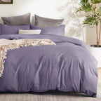 Bedsure White Duvet Cover Queen Size - Soft Double Brushed Bedding Set for Kids & Adults, Zipper Closure, 3 Pieces, Includes 1 Duvet Cover (90"x90") & 2 Pillow Shams, NO Comforter