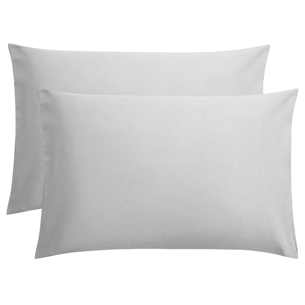 FLXXIE Pillow Cases Queen, Soft Microfiber Pillow Covers with Envelope Closure, Wrinkle Resistant Pillowcases, 2 Piece Set, 20x30, Black
