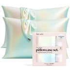 Kitsch Satin Pillowcase with Zipper for Hair & Skin - Softer Than Silk Pillow Cases, Smooth Cooling Satin Pillow Case, Wrinkle-Free, Machine Washable, Pillow Cases Standard Size 19x26 - Cherry Print