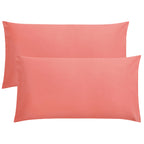 FLXXIE Pillow Cases Queen, Soft Microfiber Pillow Covers with Envelope Closure, Wrinkle Resistant Pillowcases, 2 Piece Set, 20x30, Black
