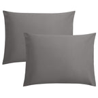FLXXIE Pillow Cases Queen, Soft Microfiber Pillow Covers with Envelope Closure, Wrinkle Resistant Pillowcases, 2 Piece Set, 20x30, Black