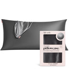 Kitsch Satin Pillowcase with Zipper for Hair & Skin - Softer Than Silk Pillow Cases, Smooth Cooling Satin Pillow Case, Wrinkle-Free, Machine Washable, Pillow Cases Standard Size 19x26 - Cherry Print