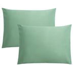FLXXIE Pillow Cases Queen, Soft Microfiber Pillow Covers with Envelope Closure, Wrinkle Resistant Pillowcases, 2 Piece Set, 20x30, Black