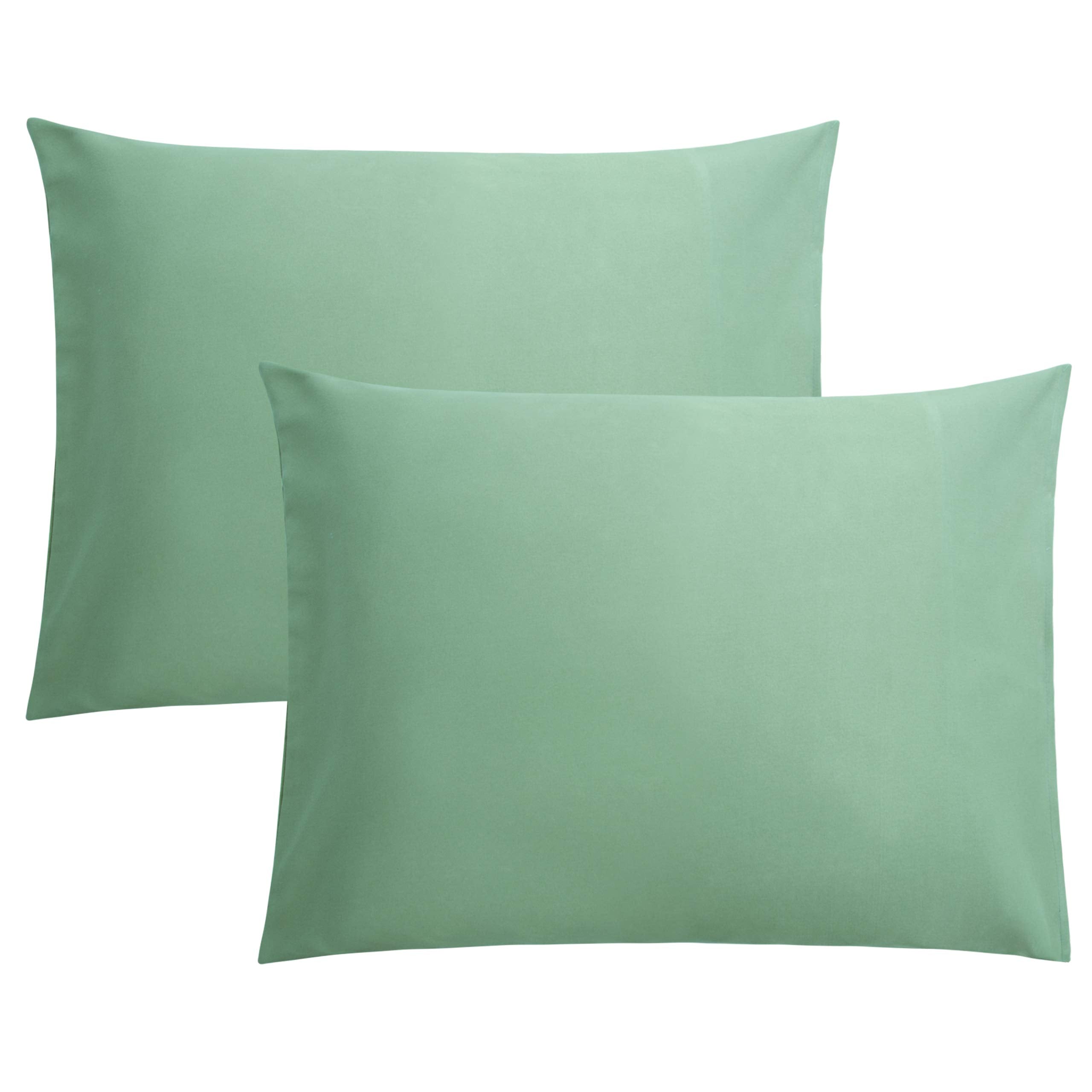 FLXXIE Pillow Cases Queen, Soft Microfiber Pillow Covers with Envelope Closure, Wrinkle Resistant Pillowcases, 2 Piece Set, 20x30, Black