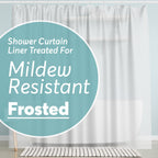 BigFoot Clear Shower Curtain - 72x72 Odorless Plastic with Magnets, Washable Long Bathroom Curtain - Premium PEVA Waterproof Bath Curtain, Rust-Proof Bathroom Essentials