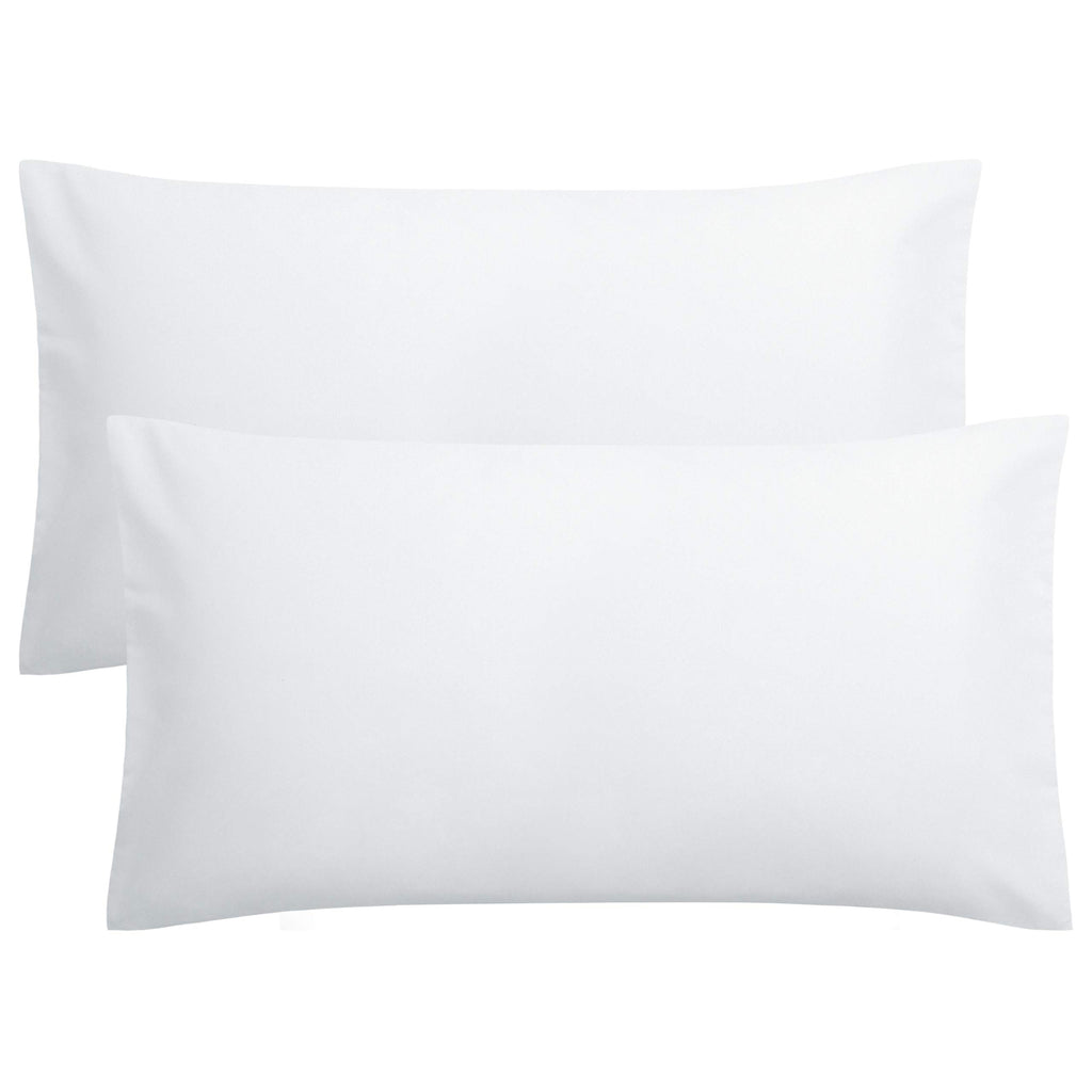 FLXXIE Pillow Cases Queen, Soft Microfiber Pillow Covers with Envelope Closure, Wrinkle Resistant Pillowcases, 2 Piece Set, 20x30, Black