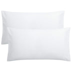 FLXXIE Pillow Cases Queen, Soft Microfiber Pillow Covers with Envelope Closure, Wrinkle Resistant Pillowcases, 2 Piece Set, 20x30, Black