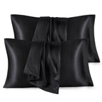 Bedsure Satin Pillowcases, Similar to Silk Pillow Cases Queen Size Set of 2, Cooling Pillow Case for Sleeping Women with Envelope Closure, Gifts for Women Men, Beige, 20x30 Inches, 2pcs