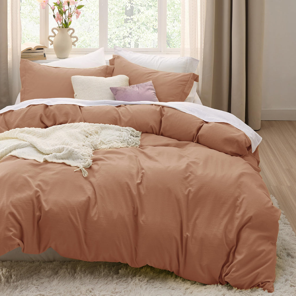 Bedsure White Duvet Cover King Size - 3 Pieces Prewashed Cotton-Like Polyester Extra Soft Bedding Set, Includes 1 Duvet Cover 104x90 Inches with Zipper Closure & 2 Pillow Shams, Comforter Not Included