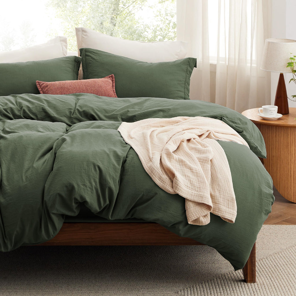 Bedsure White Duvet Cover King Size - 3 Pieces Prewashed Cotton-Like Polyester Extra Soft Bedding Set, Includes 1 Duvet Cover 104x90 Inches with Zipper Closure & 2 Pillow Shams, Comforter Not Included