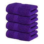 Infinitee Xclusives White Hand Towels for Bathroom - Set of 6 (16x28 inches) 600 GSM, 100% Cotton Ultra Soft, Quick Drying, Hotel Quality Hand Towel Set (Brilliant White, Hand Towels)