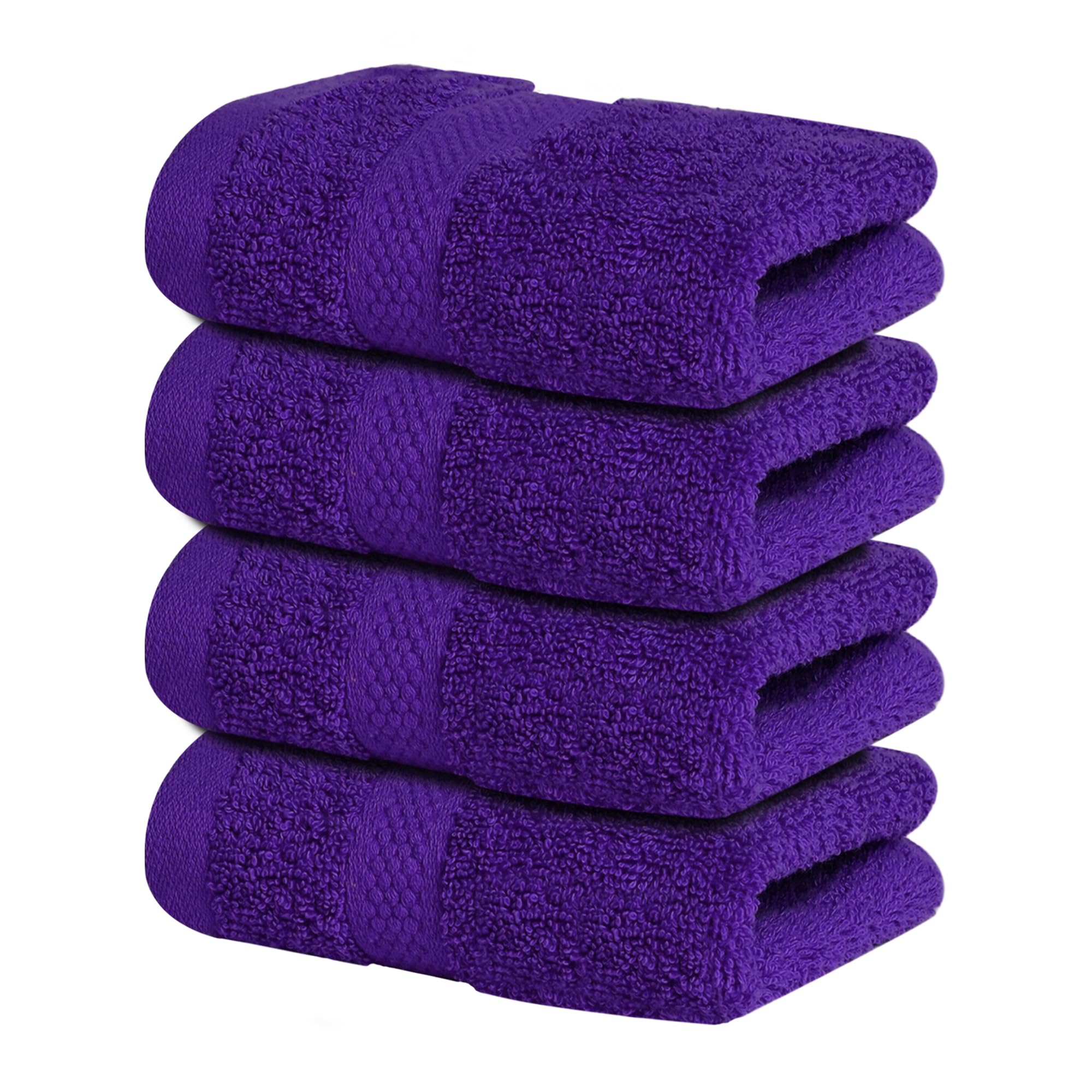 Infinitee Xclusives White Hand Towels for Bathroom - Set of 6 (16x28 inches) 600 GSM, 100% Cotton Ultra Soft, Quick Drying, Hotel Quality Hand Towel Set (Brilliant White, Hand Towels)