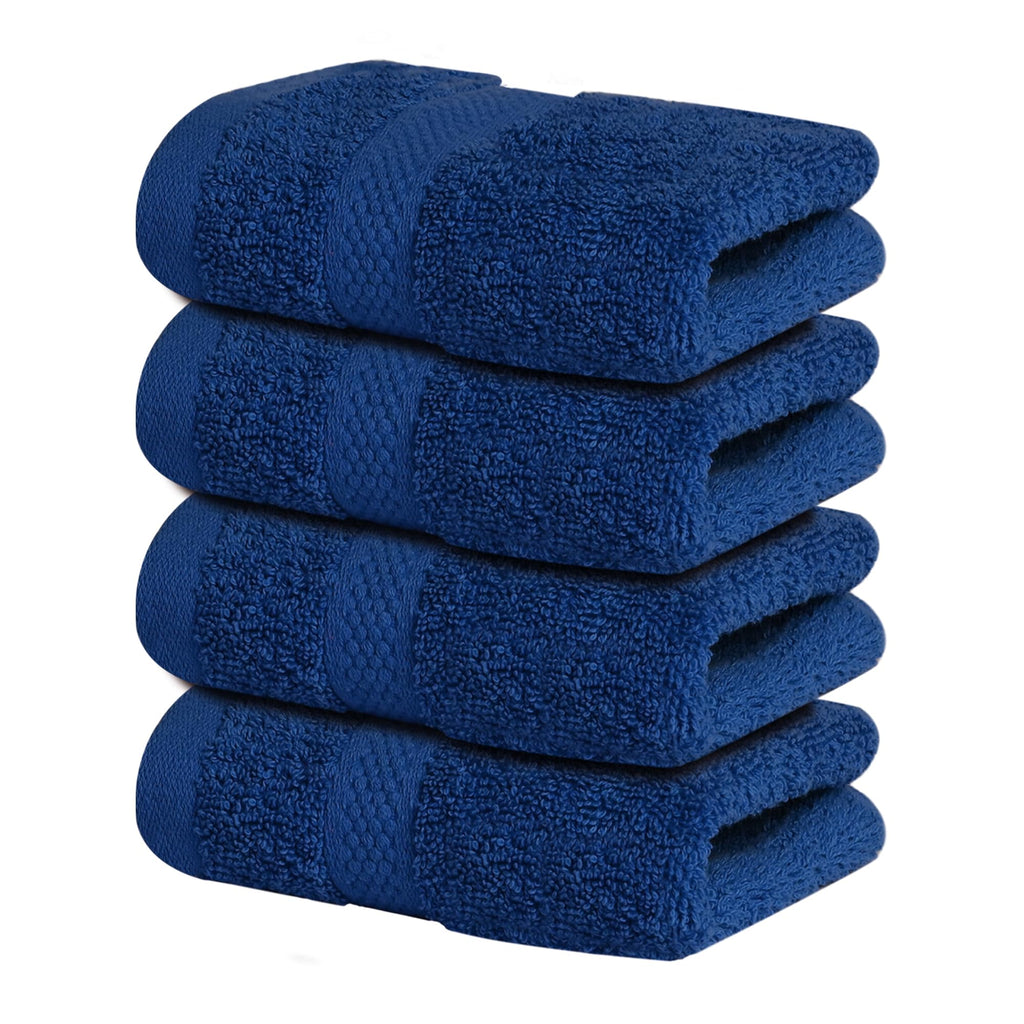 Infinitee Xclusives White Hand Towels for Bathroom - Set of 6 (16x28 inches) 600 GSM, 100% Cotton Ultra Soft, Quick Drying, Hotel Quality Hand Towel Set (Brilliant White, Hand Towels)