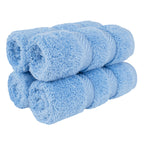 American Soft Linen Luxury Hand Towels for Bathroom, 100% Cotton Turkish 4 Piece Hand Towel Set, 600 GSM Hand Face Towels for Kitchen, White Hand Towels