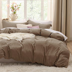 Bedsure White Duvet Cover King Size - 3 Pieces Prewashed Cotton-Like Polyester Extra Soft Bedding Set, Includes 1 Duvet Cover 104x90 Inches with Zipper Closure & 2 Pillow Shams, Comforter Not Included