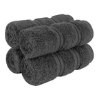 American Soft Linen Luxury Hand Towels for Bathroom, 100% Cotton Turkish 4 Piece Hand Towel Set, 600 GSM Hand Face Towels for Kitchen, White Hand Towels