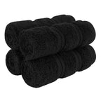 American Soft Linen Luxury Hand Towels for Bathroom, 100% Cotton Turkish 4 Piece Hand Towel Set, 600 GSM Hand Face Towels for Kitchen, White Hand Towels