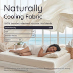 Bambaw 100% Viscose Derived from Bamboo Pillowcase Queen Size – Queen Cooling Pillow Cases Set of 2, with Envelope Closure, Breathable & Super Soft Pillow Cases (Ivory)