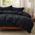 Bedsure White Duvet Cover King Size - 3 Pieces Prewashed Cotton-Like Polyester Extra Soft Bedding Set, Includes 1 Duvet Cover 104x90 Inches with Zipper Closure & 2 Pillow Shams, Comforter Not Included