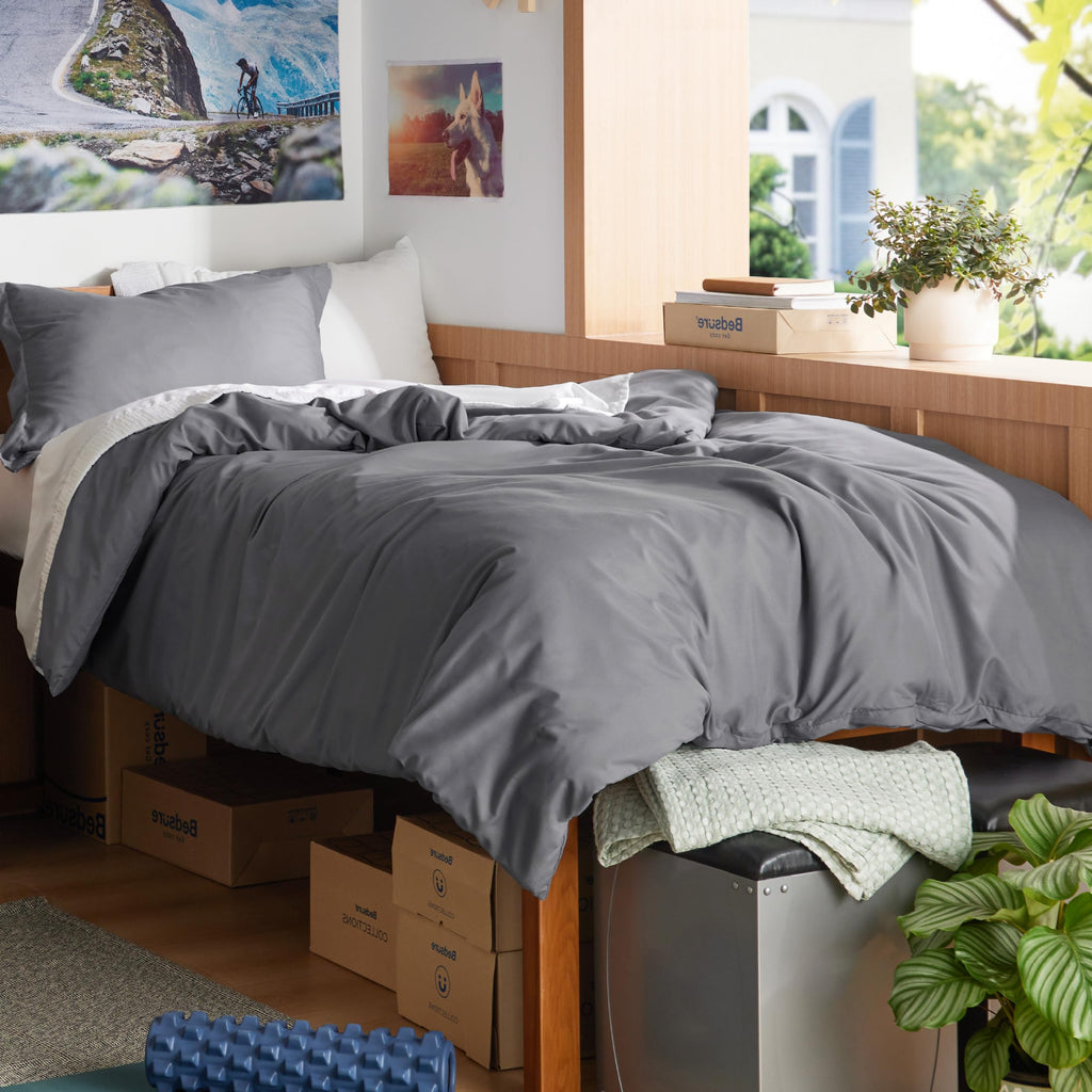 Bedsure White Duvet Cover Queen Size - Soft Double Brushed Bedding Set for Kids & Adults, Zipper Closure, 3 Pieces, Includes 1 Duvet Cover (90"x90") & 2 Pillow Shams, NO Comforter