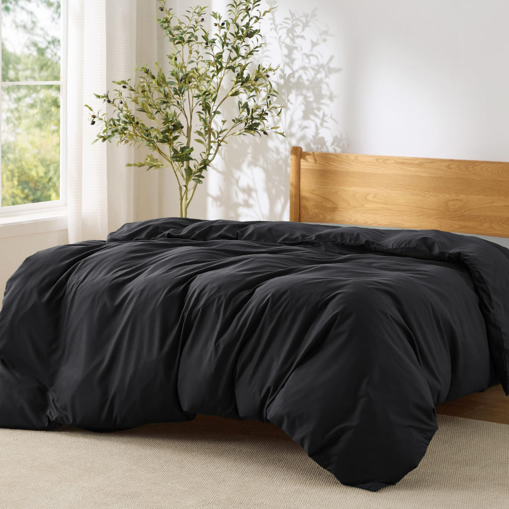 Bedsure White Duvet Cover Queen Size - Soft Double Brushed Bedding Set for Kids & Adults, Zipper Closure, 3 Pieces, Includes 1 Duvet Cover (90"x90") & 2 Pillow Shams, NO Comforter