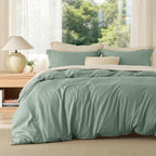 Bedsure White Duvet Cover Queen Size - Soft Double Brushed Bedding Set for Kids & Adults, Zipper Closure, 3 Pieces, Includes 1 Duvet Cover (90"x90") & 2 Pillow Shams, NO Comforter