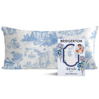 19x36 Garden Toile Zippered Cooling Satin Pillowcase Wrinkle-Soft for Hair & Skin, Softer Than Silk