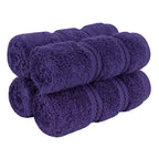 American Soft Linen Luxury Hand Towels for Bathroom, 100% Cotton Turkish 4 Piece Hand Towel Set, 600 GSM Hand Face Towels for Kitchen, White Hand Towels