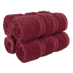 American Soft Linen Luxury Hand Towels for Bathroom, 100% Cotton Turkish 4 Piece Hand Towel Set, 600 GSM Hand Face Towels for Kitchen, White Hand Towels