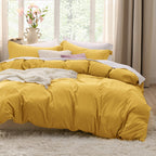 Bedsure White Duvet Cover King Size - 3 Pieces Prewashed Cotton-Like Polyester Extra Soft Bedding Set, Includes 1 Duvet Cover 104x90 Inches with Zipper Closure & 2 Pillow Shams, Comforter Not Included