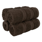 American Soft Linen Luxury Hand Towels for Bathroom, 100% Cotton Turkish 4 Piece Hand Towel Set, 600 GSM Hand Face Towels for Kitchen, White Hand Towels
