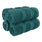 American Soft Linen Luxury Hand Towels for Bathroom, 100% Cotton Turkish 4 Piece Hand Towel Set, 600 GSM Hand Face Towels for Kitchen, White Hand Towels