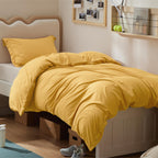 Bedsure White Duvet Cover Queen Size - Soft Double Brushed Bedding Set for Kids & Adults, Zipper Closure, 3 Pieces, Includes 1 Duvet Cover (90"x90") & 2 Pillow Shams, NO Comforter