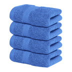 Infinitee Xclusives White Hand Towels for Bathroom - Set of 6 (16x28 inches) 600 GSM, 100% Cotton Ultra Soft, Quick Drying, Hotel Quality Hand Towel Set (Brilliant White, Hand Towels)