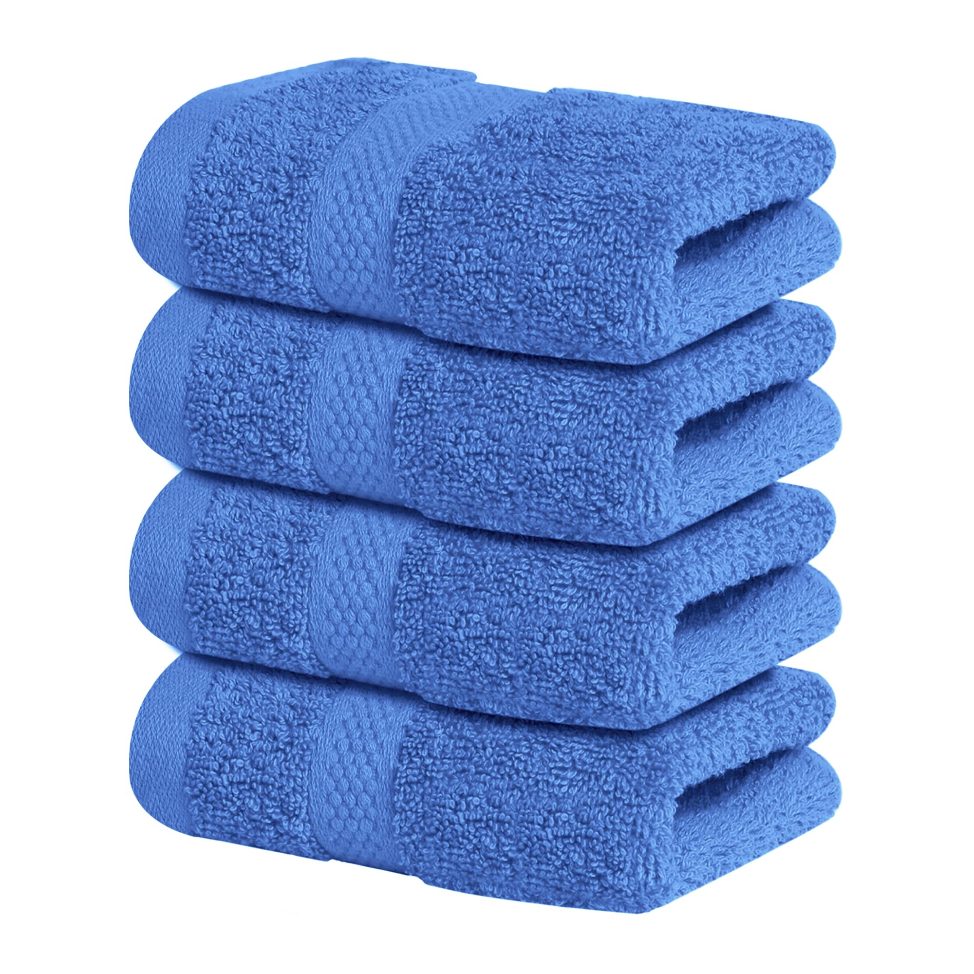 Infinitee Xclusives White Hand Towels for Bathroom - Set of 6 (16x28 inches) 600 GSM, 100% Cotton Ultra Soft, Quick Drying, Hotel Quality Hand Towel Set (Brilliant White, Hand Towels)
