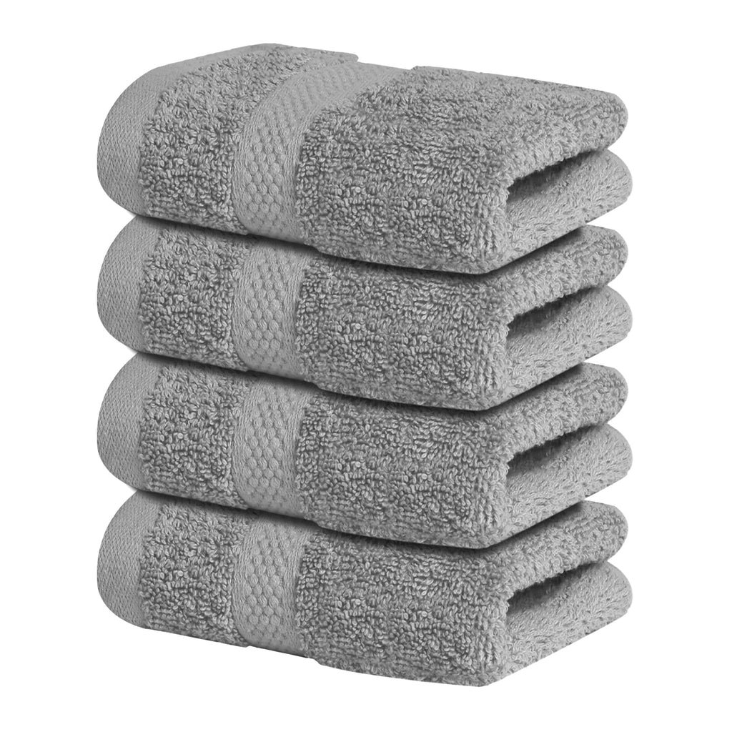 Infinitee Xclusives White Hand Towels for Bathroom - Set of 6 (16x28 inches) 600 GSM, 100% Cotton Ultra Soft, Quick Drying, Hotel Quality Hand Towel Set (Brilliant White, Hand Towels)