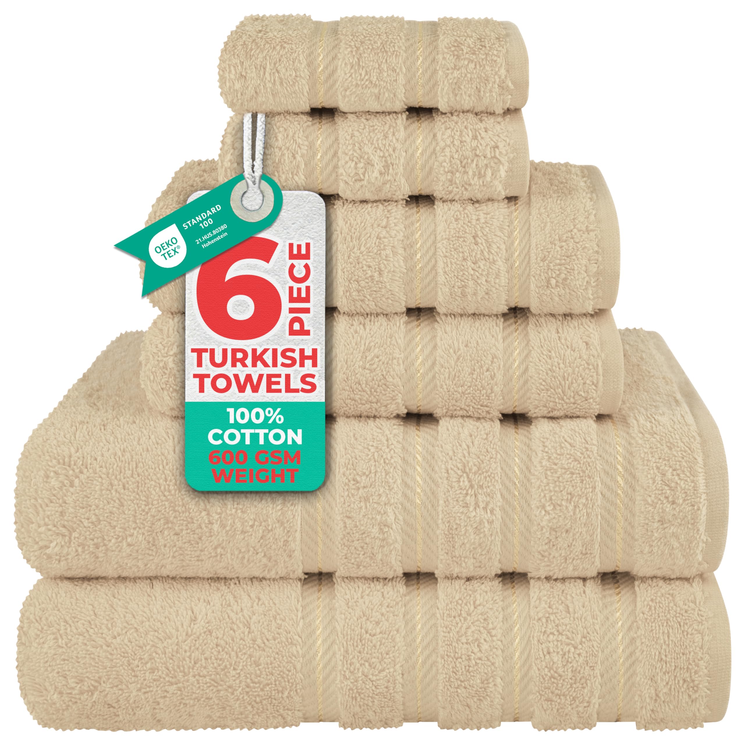 American Soft Linen Luxury Hand Towels for Bathroom, 100% Cotton Turkish 4 Piece Hand Towel Set, 600 GSM Hand Face Towels for Kitchen, White Hand Towels