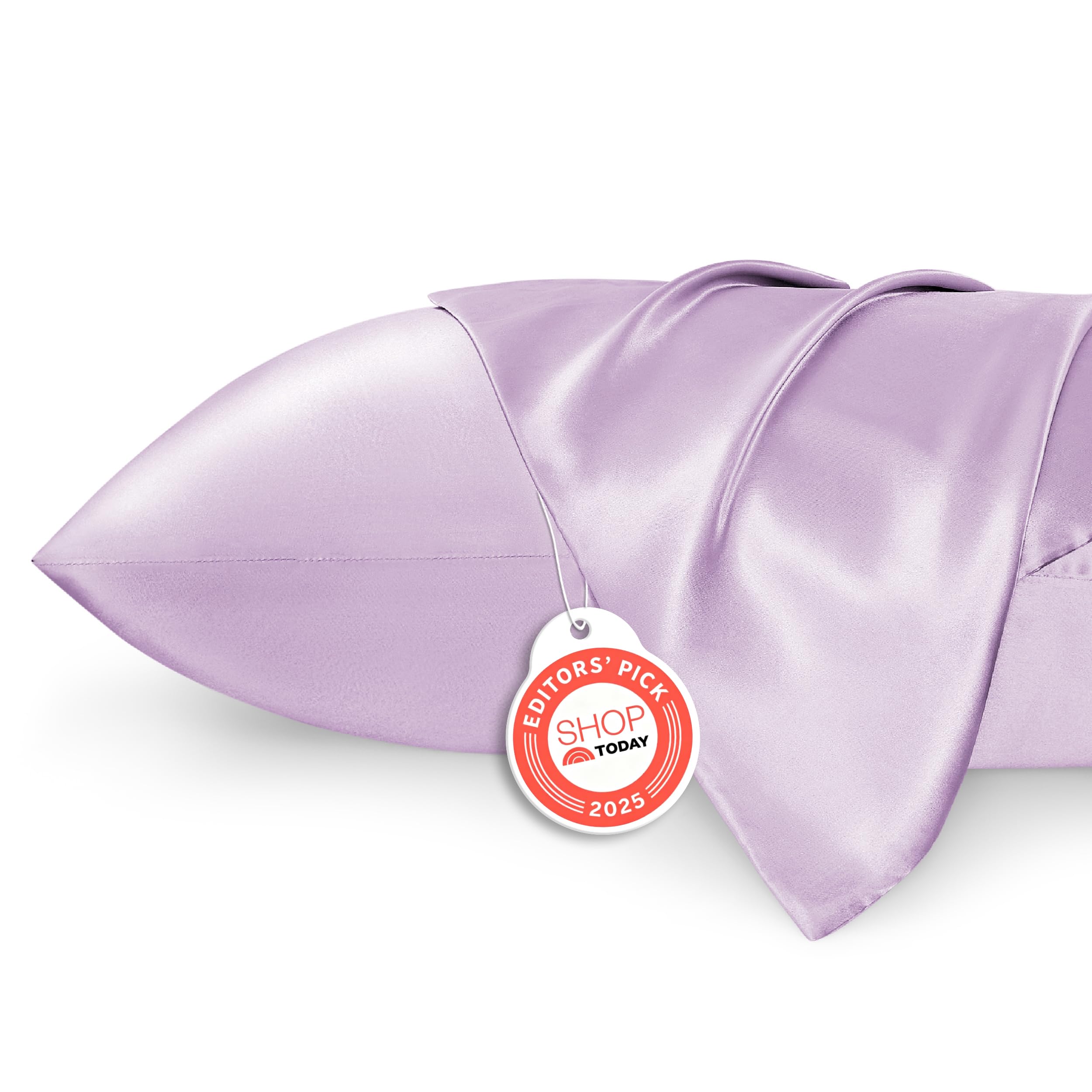 Bedsure Satin Pillowcases, Similar to Silk Pillow Cases Queen Size Set of 2, Cooling Pillow Case for Sleeping Women with Envelope Closure, Gifts for Women Men, Beige, 20x30 Inches, 2pcs