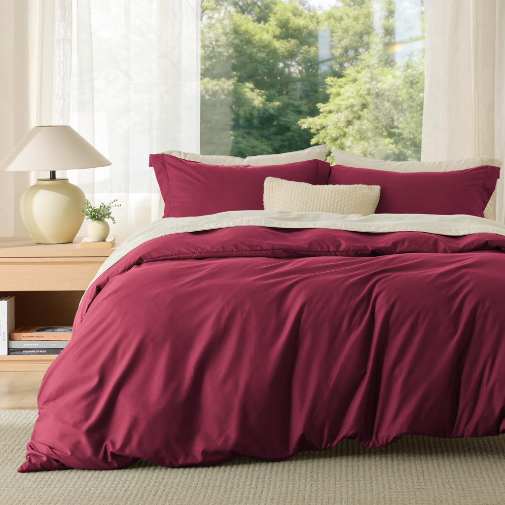 Bedsure White Duvet Cover Queen Size - Soft Double Brushed Bedding Set for Kids & Adults, Zipper Closure, 3 Pieces, Includes 1 Duvet Cover (90"x90") & 2 Pillow Shams, NO Comforter