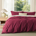 Bedsure White Duvet Cover Queen Size - Soft Double Brushed Bedding Set for Kids & Adults, Zipper Closure, 3 Pieces, Includes 1 Duvet Cover (90"x90") & 2 Pillow Shams, NO Comforter