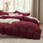 Bedsure White Duvet Cover Queen Size - 3 Pieces Prewashed Cotton-Like Polyester Extra Soft Bedding Set, Includes 1 Duvet Cover 90x90 Inches with Zipper Closure & 2 Pillow Shams, Comforter Not Included
