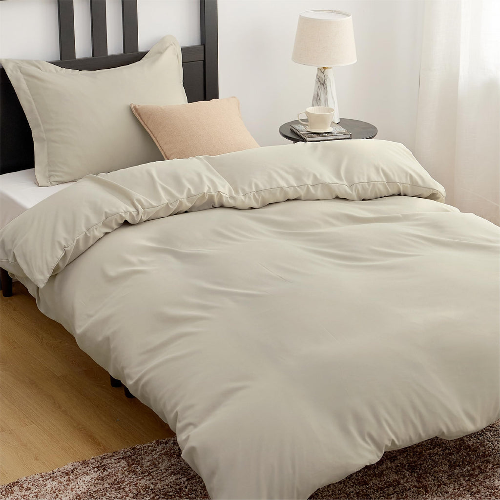 Bedsure White Duvet Cover Queen Size - Soft Double Brushed Bedding Set for Kids & Adults, Zipper Closure, 3 Pieces, Includes 1 Duvet Cover (90"x90") & 2 Pillow Shams, NO Comforter