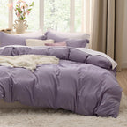 Bedsure White Duvet Cover King Size - 3 Pieces Prewashed Cotton-Like Polyester Extra Soft Bedding Set, Includes 1 Duvet Cover 104x90 Inches with Zipper Closure & 2 Pillow Shams, Comforter Not Included