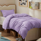 Bedsure White Duvet Cover Queen Size - Soft Double Brushed Bedding Set for Kids & Adults, Zipper Closure, 3 Pieces, Includes 1 Duvet Cover (90"x90") & 2 Pillow Shams, NO Comforter