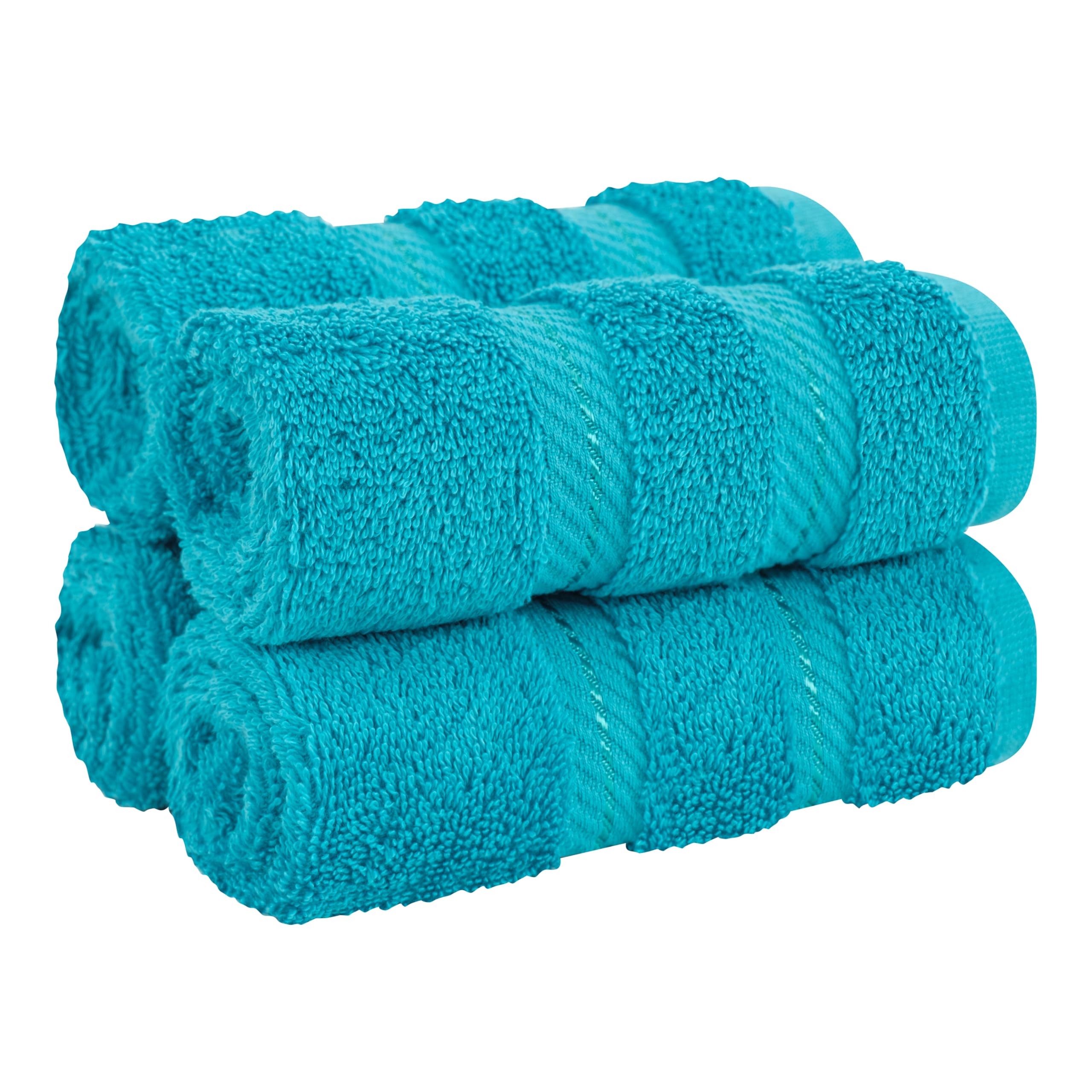 American Soft Linen Luxury Hand Towels for Bathroom, 100% Cotton Turkish 4 Piece Hand Towel Set, 600 GSM Hand Face Towels for Kitchen, White Hand Towels